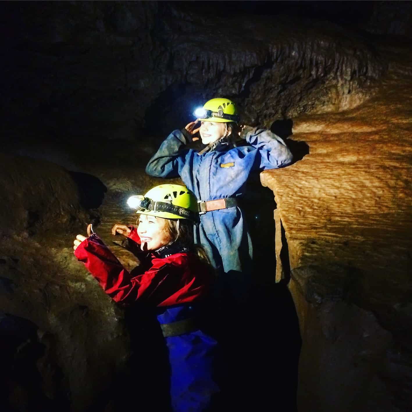 caving in devon - bishops cavern