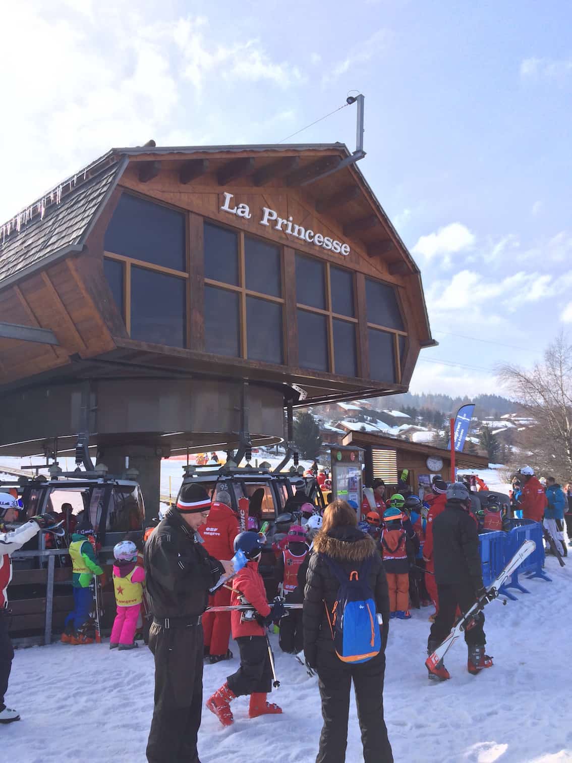 la princesse cable car takes you to the start point of the luge run