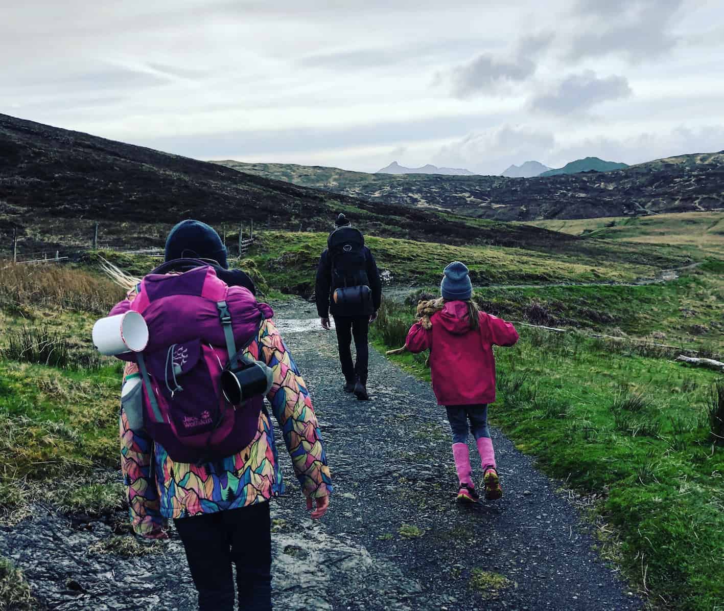 hiking to a bothy