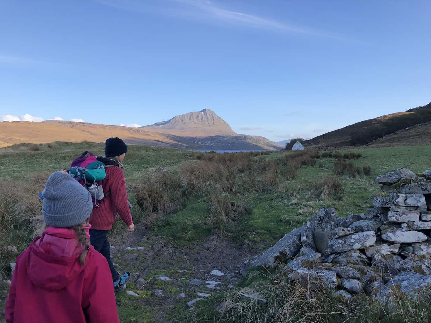 hiking out to a bothy