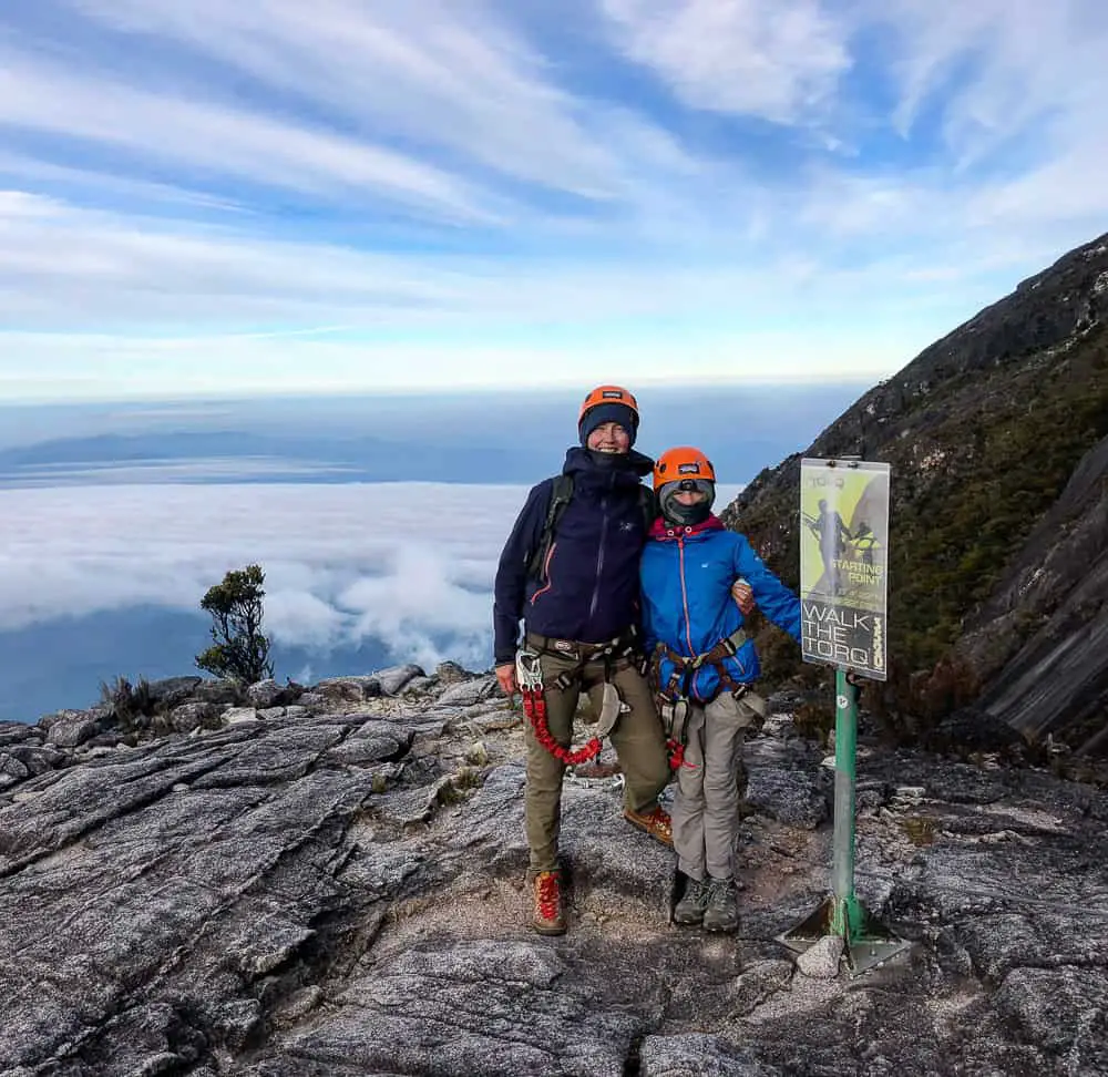 climbing Mount Kinabalu