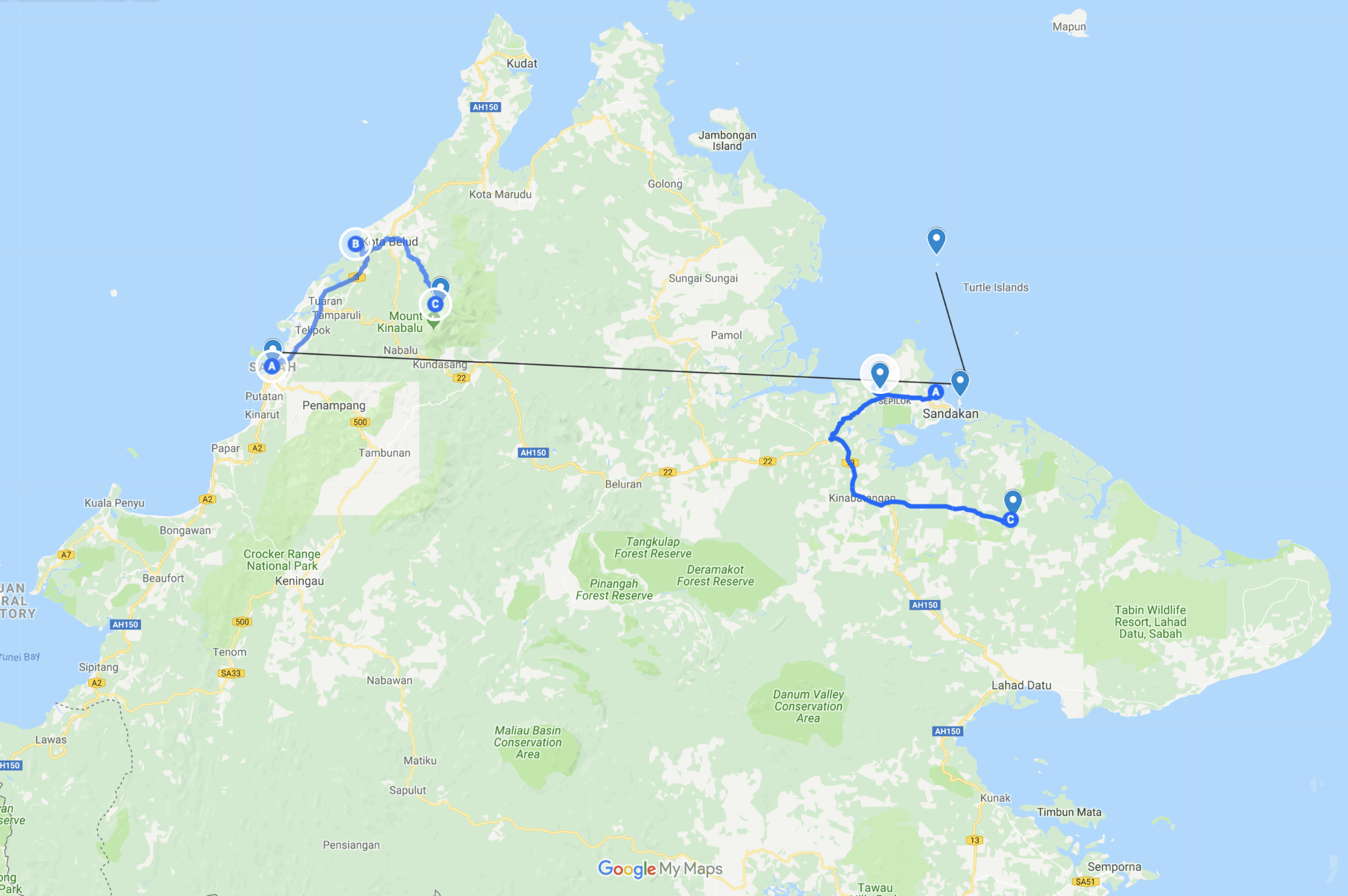 Borneo Itinerary 
