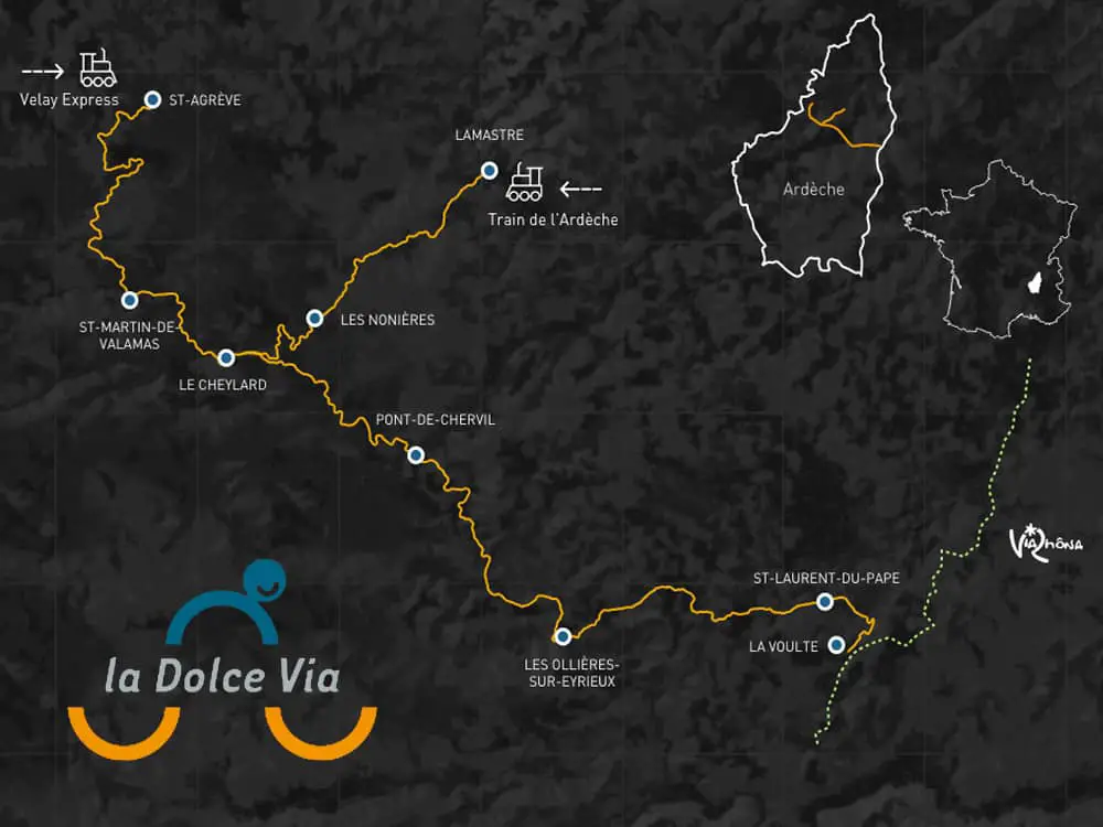 dolce via cycle map