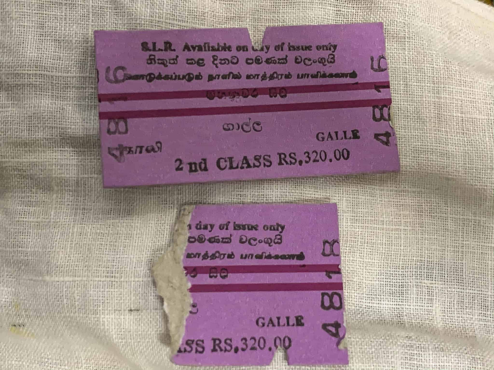 train tickets in Sri Lanka
