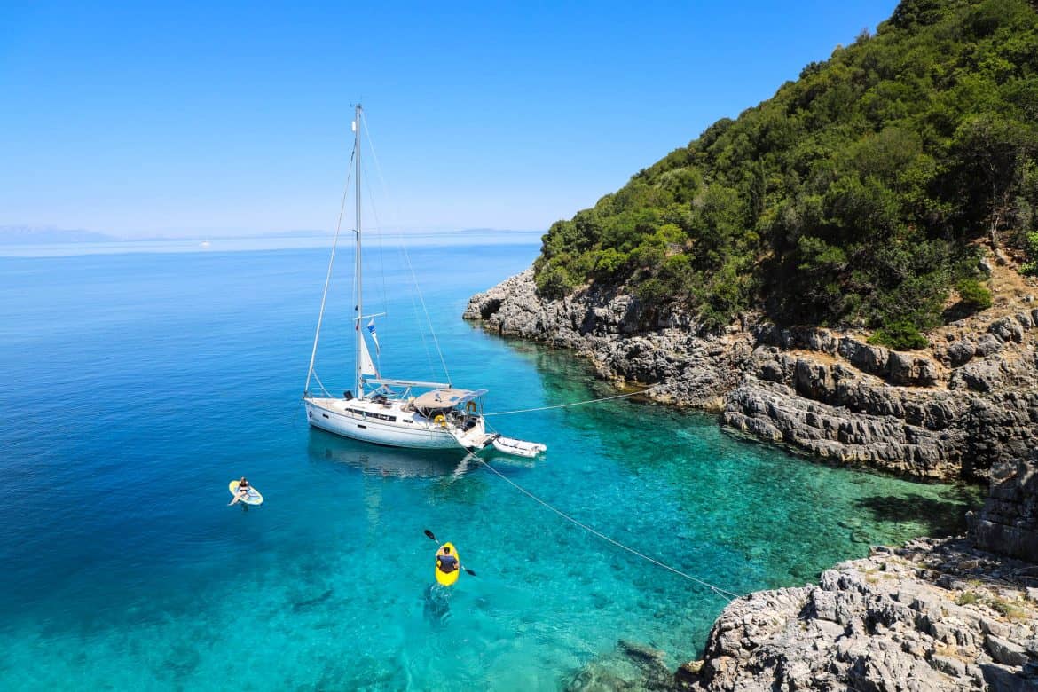 sailing in greece